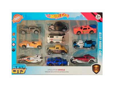 合金1:64滑行老爷车配F1 10只套装
 - OBL10266476