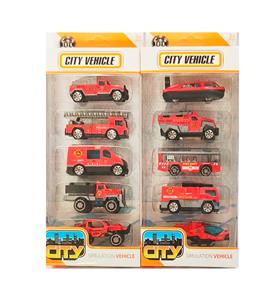 1:64合金滑行消防车/飞机5只套装  2款混装
 - OBL10266501