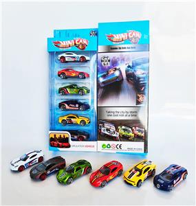 1:64合金滑行跑车6只套装
 - OBL10266505
