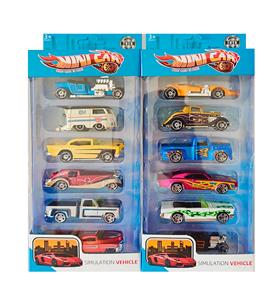 1:64合金滑行车6只套装（仿风火轮)  2款混装
 - OBL10266512