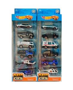 1:64合金滑行警察车/6只套装  2款混装
小跑车多款混装 - OBL10266523