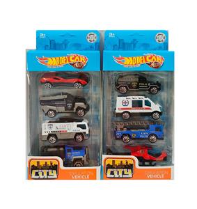 1:64合金滑行警察车/飞机 4只套装  2款混装 - OBL10266529
