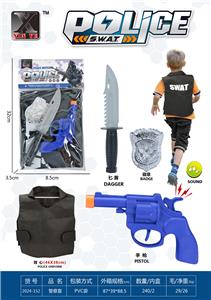 警察套（刀+警徽+布特警衣服+左轮打响枪） - OBL10267267