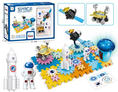 太空系列-火星探测航天齿轮积木
科教益智
（电动、音乐、灯光） 48PCS - OBL10268004