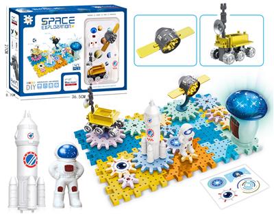太空系列-探月工程航天齿轮积木
科教益智
（电动、音乐、灯光）48PCS - OBL10268005