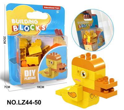 ABS料鸭子大颗粒积木乐高兼容19PCS - OBL10268472