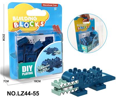 ABS料鳄鱼大颗粒积木乐高兼容18PCS - OBL10268477