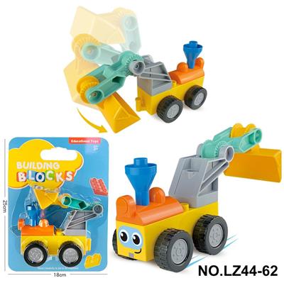 ABS料惯性推土车大颗粒积木乐高兼容6PCS - OBL10268484