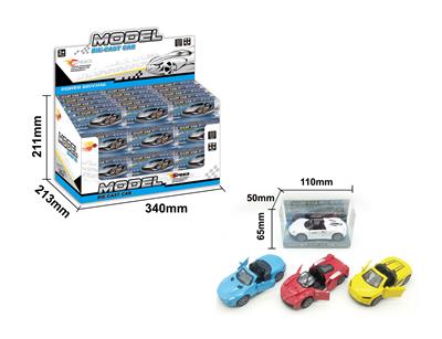 36ＰＣＳ双开门回力合金车4款1：43 - OBL10268605
