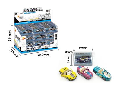 36ＰＣＳ双开门回力合金车4款1：43 - OBL10268610