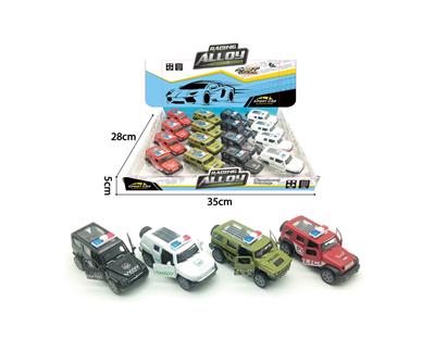 双开门回力合金警车4款 - OBL10268614