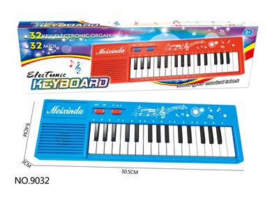  32键音乐IC电子琴             （带音律、音乐功能）乐器儿童玩具红蓝混装2*AA不包 - OBL10272556