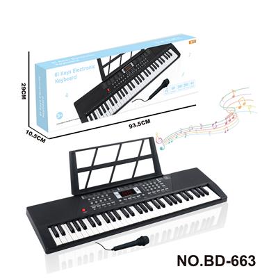 61键电子琴乐器儿童玩具4*AA不包电 - OBL10272569