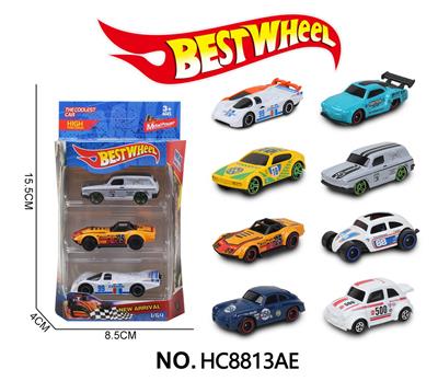 1:64合金车（赛车）3只装 - OBL10273885