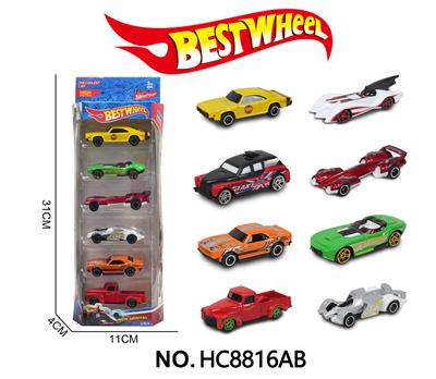 1:64合金车（赛车）6只装 - OBL10273896