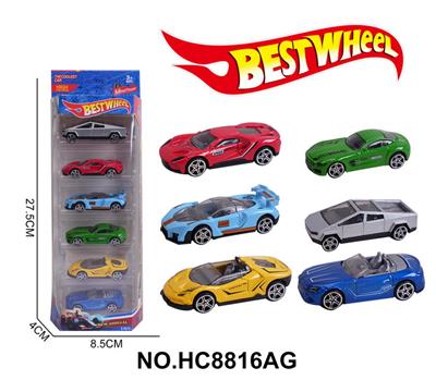 1:64合金车（赛车）6只装 - OBL10273901