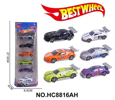 1:64合金车（赛车）6只装 - OBL10273902