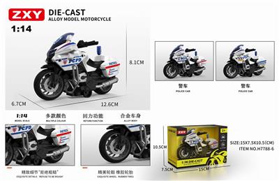 1：14国宾警车合金摩托车 - OBL10275066