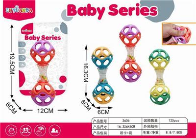 婴儿手抓摇铃，软胶哑铃 - OBL10275765