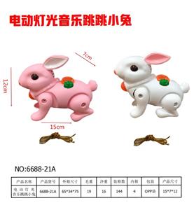 电动灯光音乐跳跳小兔 - OBL10275814