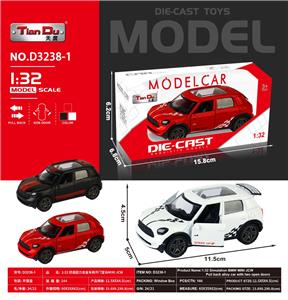 1:32仿真回力合金车两开门宝马MINIJCW - OBL10276319