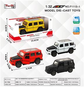 1:32 仿真奔驰G550 回力合金车两开门 - OBL10276553
