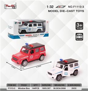 1:32 仿真奔驰G550警车 回力合金车两开门 - OBL10276556