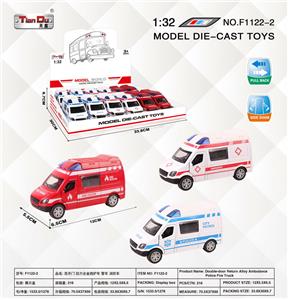双开门 回力合金救护车 警车 消防车单开门 - OBL10276589