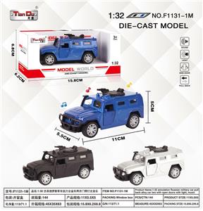 1:32 仿真俄罗斯军车 回力合金车两开门带灯光音乐 - OBL10276622