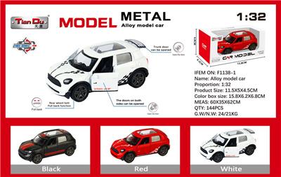 1:32仿真回力合金车两开门MINIJCW - OBL10276653