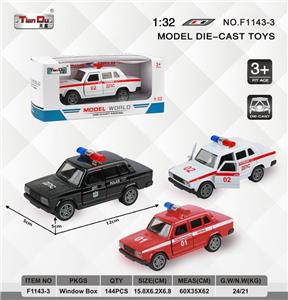 1:32 仿真回力合金车两开门拉达轿车警车 - OBL10276677