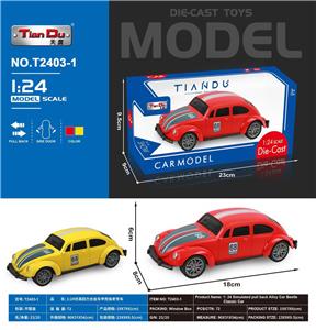 1:24仿真回力合金车甲壳虫老爷车 - OBL10276767