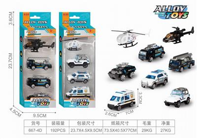 黑白警车/飞机2款混装 - OBL10278159