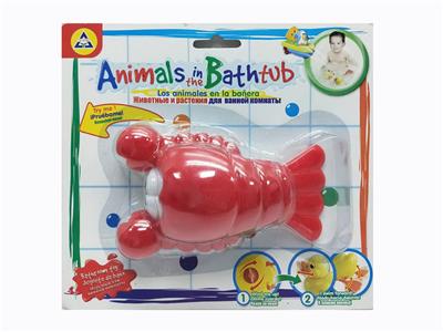 summer bath夏季沐浴玩具上链游水龙虾 - OBL10278385