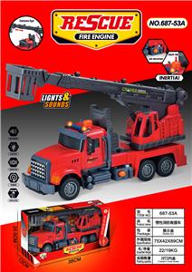消防车救援车，单款单色装，灯光音乐带打气 - OBL10282229