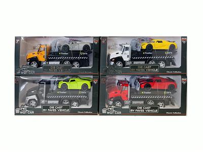 1:50合金回力拖车4色拖合金回力豪车2款2色 - OBL10282234