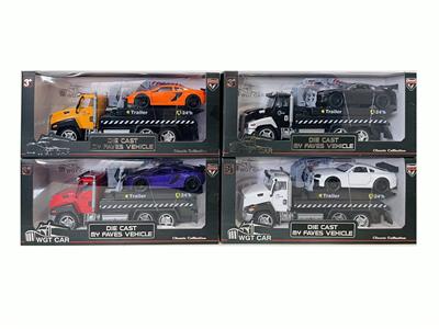 1:50合金回力拖车4色拖合金回力豪车2款2色 - OBL10282236
