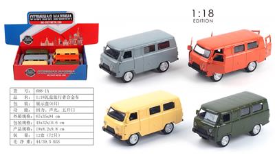 1:18瓦兹旅行者合金回力车（带声光）(6PCS) - OBL10285970