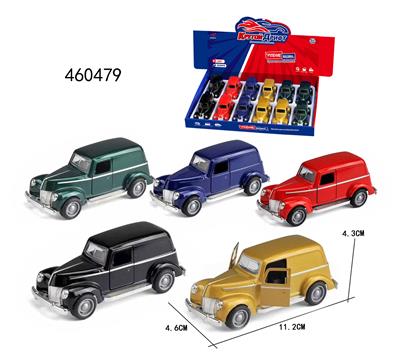 1:40 合金车模 福特老爷车回力合金车，门可开,1款5色混装一展示盒
 - OBL10289472