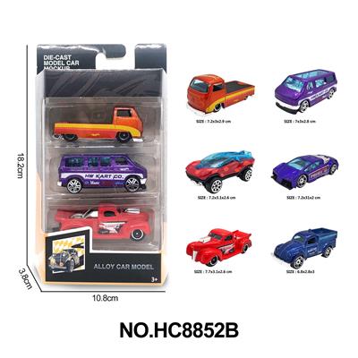 1:64合金车6款3只盒装 - OBL10291425