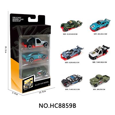 1:64合金车6款3只盒装 - OBL10291429