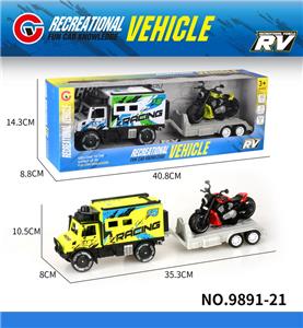 大号惯性单排乌尼莫克赛车拖回力摩托车 - OBL10291551