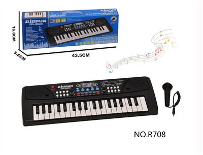 37键电子琴带麦克风和USB 电源线乐器儿童玩具 4*AA 不包 - OBL10292064