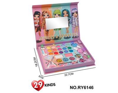 时尚女孩彩妆套盒
（带灯光三挡可调LR44三颗包的）过家家玩具 - OBL10292091