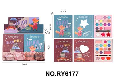 17色彩妆眼影盘
（2款混装）过家家玩具24PCS 入一个盒 - OBL10292122