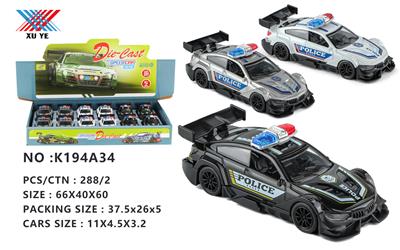 1:36 合金车 宝马警车 回力（12只装） - OBL10292305