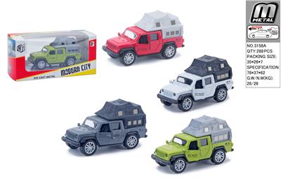 合金回力开门jeep车带帐篷 - OBL10292597