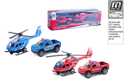 合金回力飞机/皮卡警车 - OBL10292676