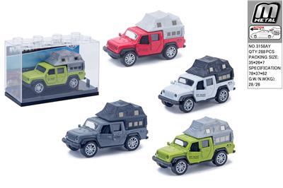明苯盒合金回力开门jeep车带帐篷 - OBL10292862