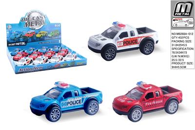合金回力皮卡警车 - OBL10292973